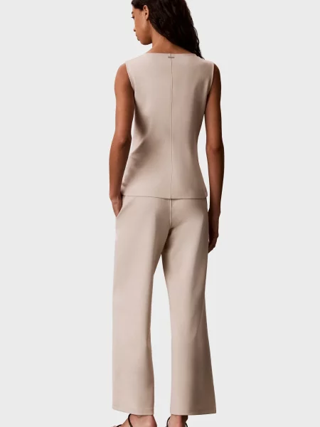 Брюки Calvin Klein бежевые
