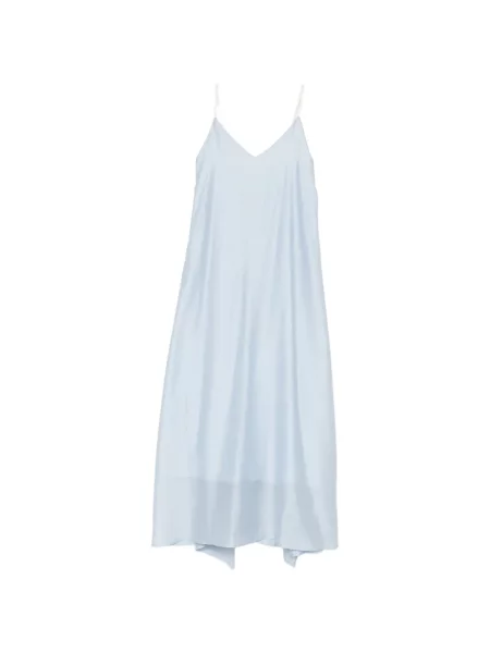 Maxi rochie maxi Eleh cu decolteu în V de costum albastru