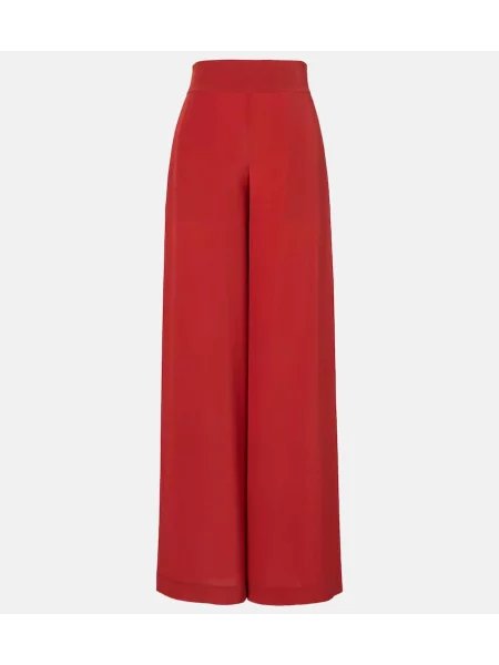 Pantaloni Joseph de mătase roșu