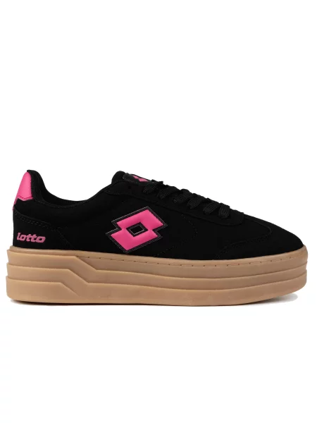 Buty trampki sportowe platformy Lotto STACKY RB czarne