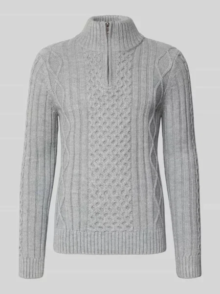 Sweter z dzianiny w kroju slim fit z dodatkiem wełny model JACOB' Superdry