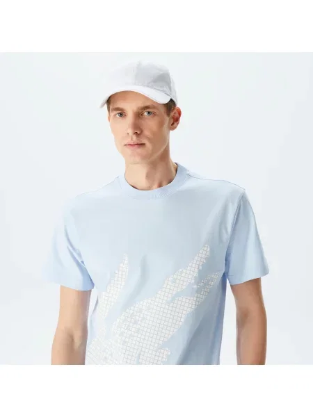 Футболка Lacoste голубая