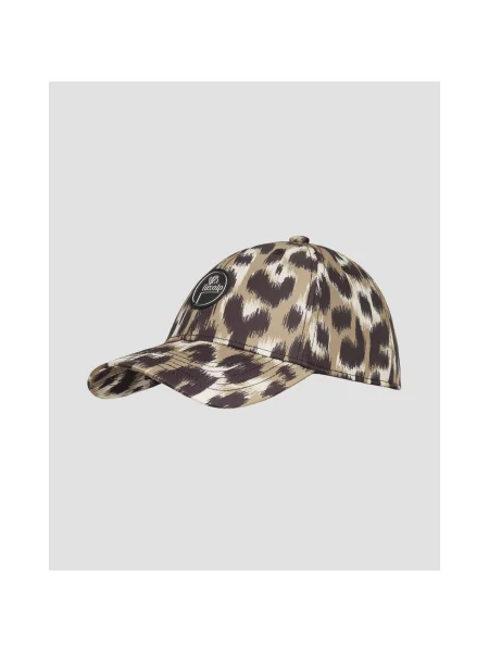 Czapka z daszkiem Fusalp w panterkę zielona