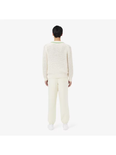 Lacoste Spodnie Dresowe Z Nadrukiem Tenisowym czarny