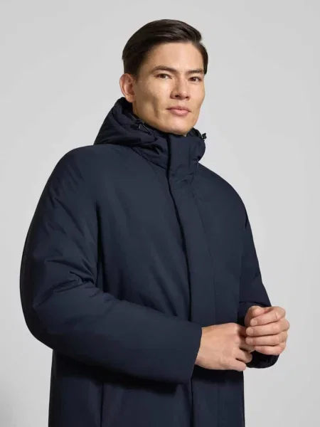 Parka z kapturem model Crauler' Boss granatowa