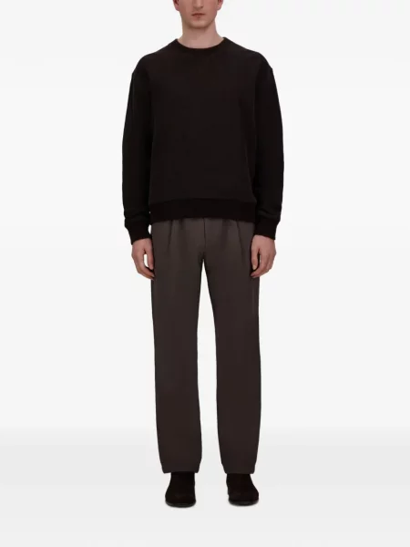 Hanorac crewneck Herno cu decolteu rotund maro