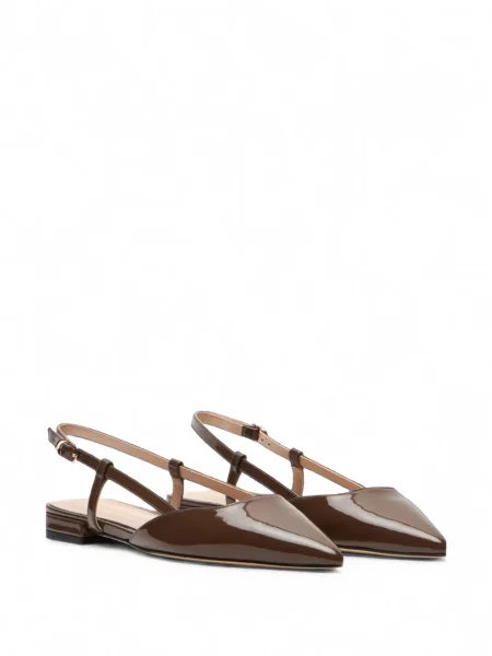 Pantofi cu toc Stuart Weitzman slingback maro