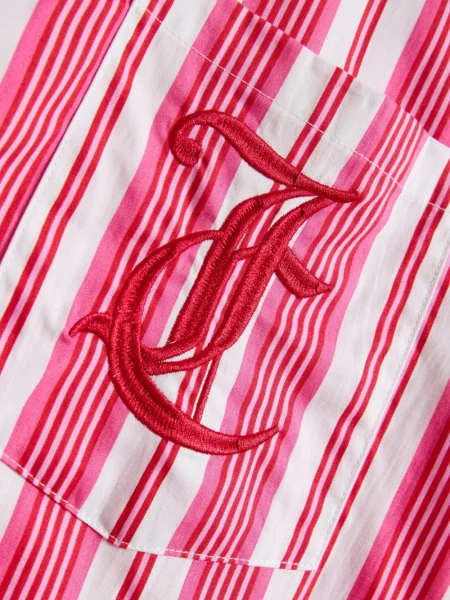 Top Juicy Couture cu broderie roz