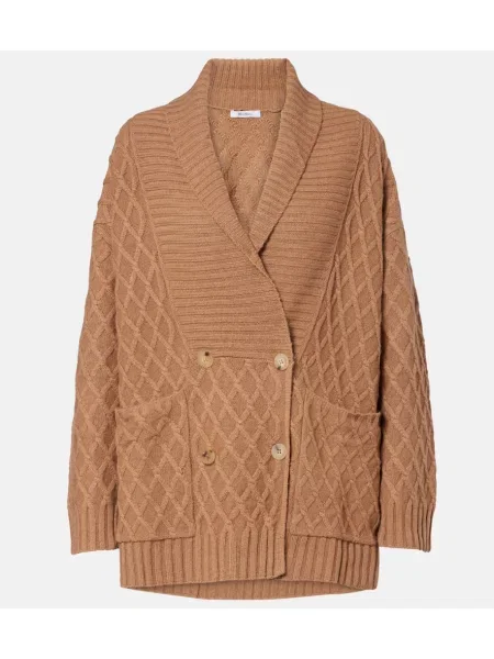 Cardigan Max Mara tricotate bej