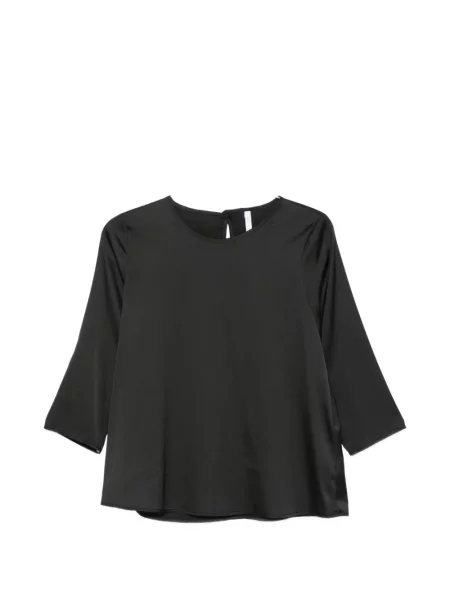 Top Imperial cu mâneci trei sferturi negru