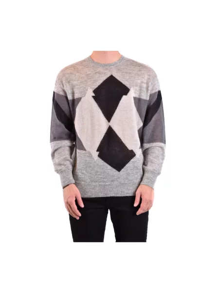 Sweter Neil Barrett wełniany szary