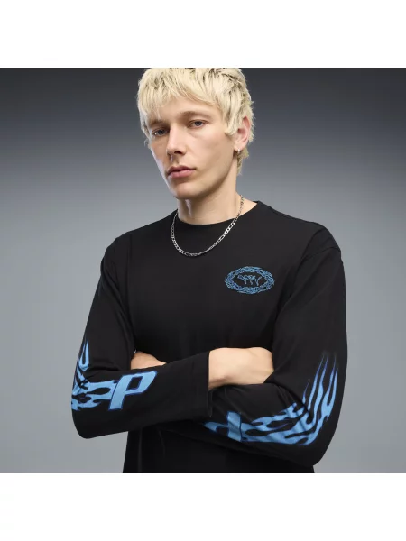 Koszulka unisex FUTURE.PUMA.ARCHIVE Boxy Flame Odzież S czarny