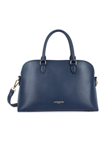 Torebka skórzana Lancaster skórzana niebieska