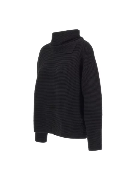 Lniany sweter Elena Miro' czarny