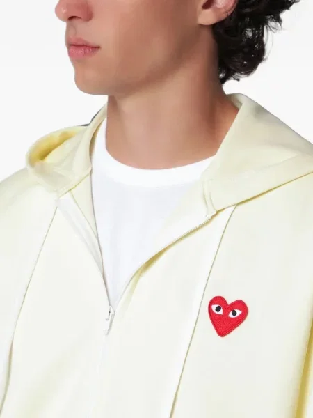 Hanorac cu glugă Comme Des Garçons cu motiv cu inimi