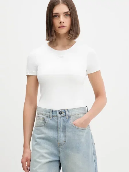 Tommy Jeans t-shirt γυναικείο μπεζ