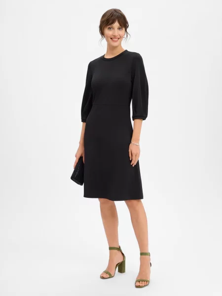 S.Oliver BLACK LABEL Sukienka z dżerseju Kobiety 42 czarny