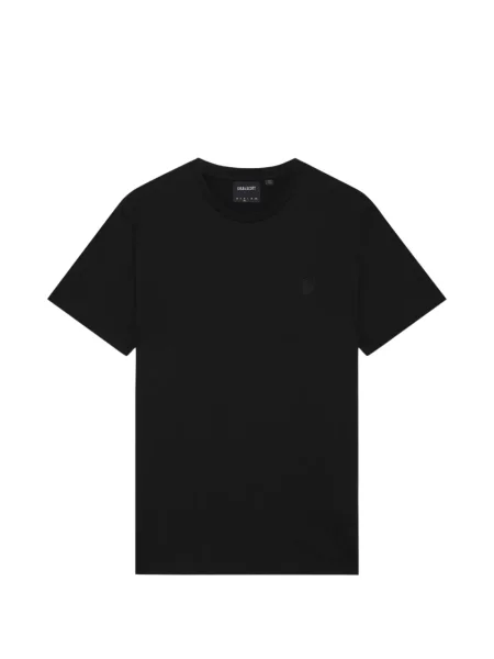 Tricou Lyle & Scott cu broderie negru