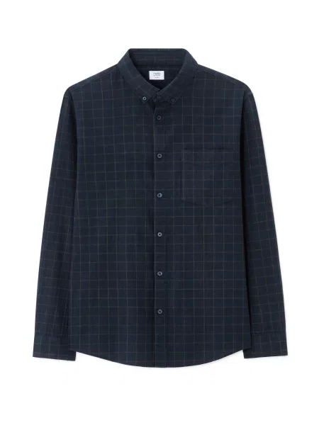 Cămașă Celio de flanelă albastru