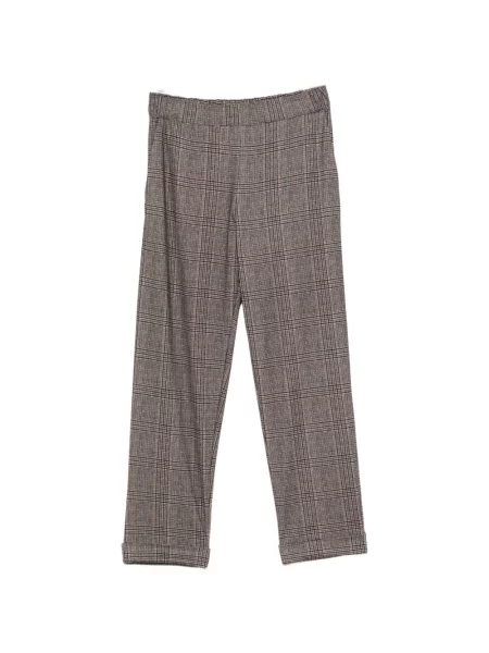 Pantaloni Why Ci în carouri gri