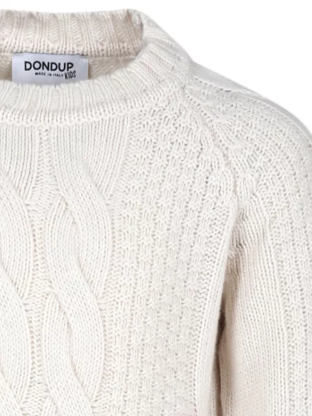 Sweter dziecięcy Dondup biały