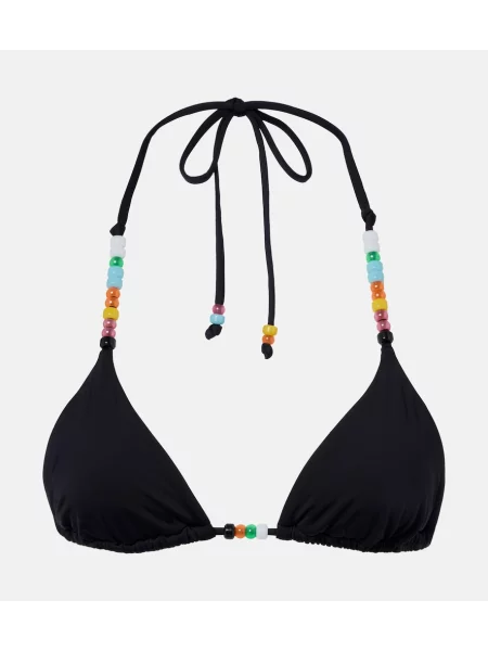 Top Staud cu mărgele negru