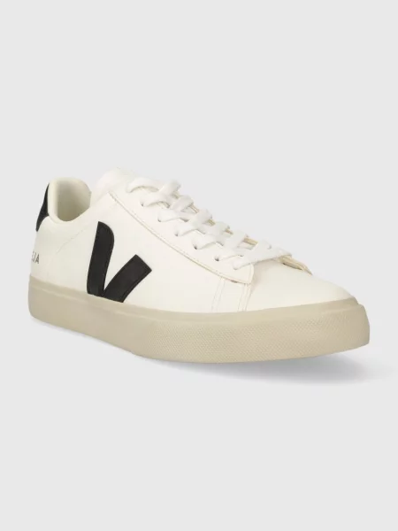 Dámske topánky VEJA Campo Leather extra white/black biela