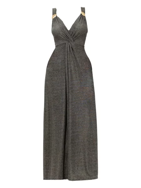 Maksi sukienka maxi Baruni garniturowa szara