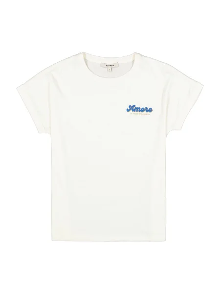 GARCIA Tricou albastru regal / auriu / murdar alb