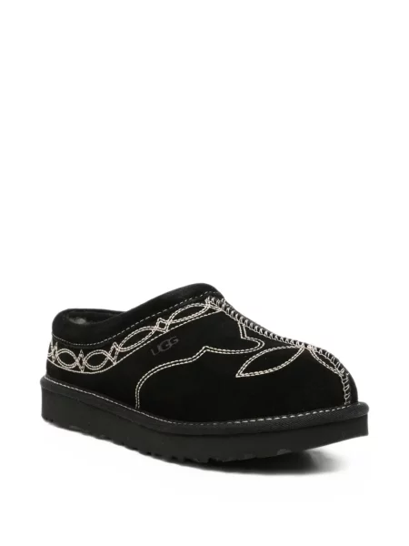 Papuci de casă Ugg din piele de căprioară negru