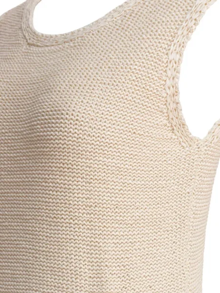 Rochie Sandbeige cu franjuri tricotate de costum
