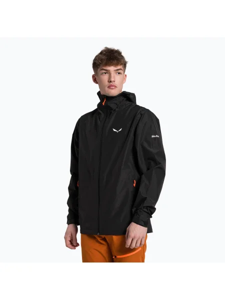 Мъжко дъждобранно яке Salewa Puez Aqua 4 PTX черно