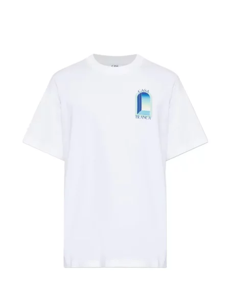 Tricou Casablanca cu gradient alb