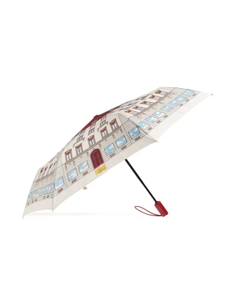 Parasol Moschino z nadrukiem biały