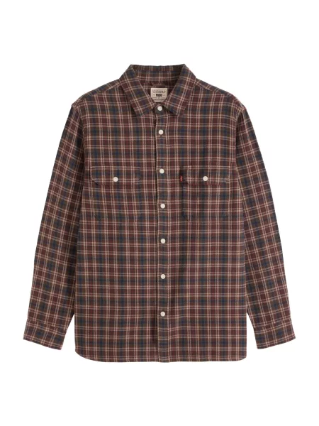 LEVI'S ® Cămașă JACKSONWORKER / bleumarin / maro / roşu închis bej