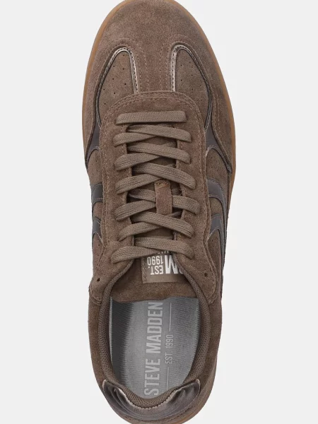 Замшевые кроссовки Steve Madden коричневые