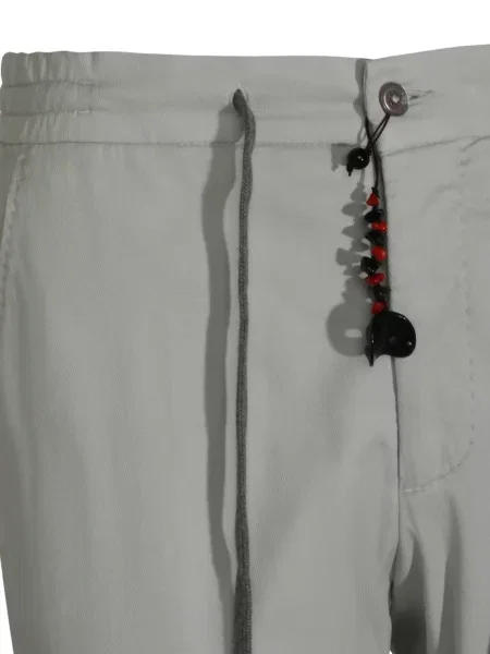 Kalhoty Marco Pescarolo se stahovací šňůrkou šedé