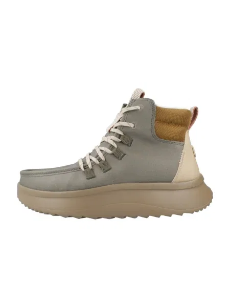 Pantofi Heydude din țesătură twill verde