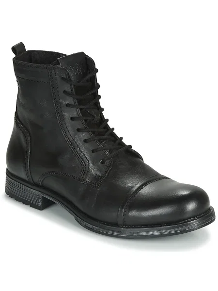 Bőr félcipo Jack & Jones fekete