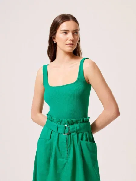 Топ DIVERSE нейлон/еластан зелений