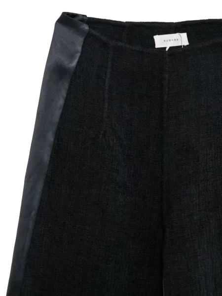 Pantaloni Ruohan din satin albastru