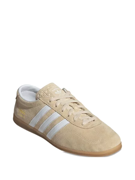 Sneakerși Adidas Gazelle din piele cu dungi argintiu
