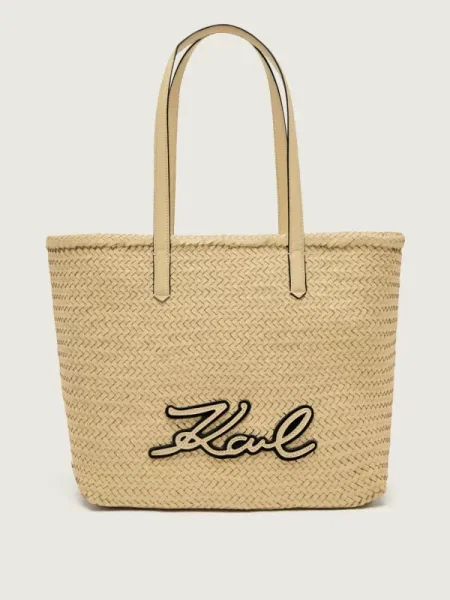 Karl Lagerfeld De piele geantă shopper K/signature bej