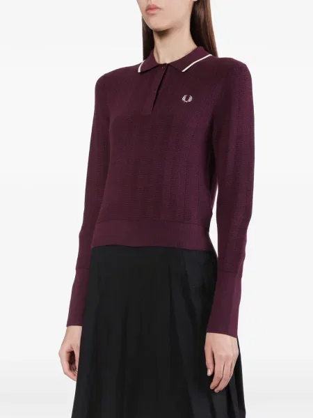 Top Fred Perry tricotate violet