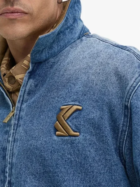 Geacă de blugi Karl Kani cu broderie albastru