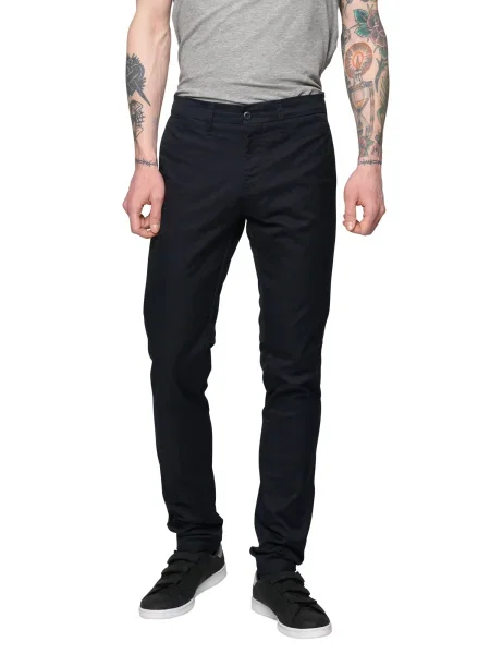 Carhartt WIP Pantaloni eleganți Sid bleumarin