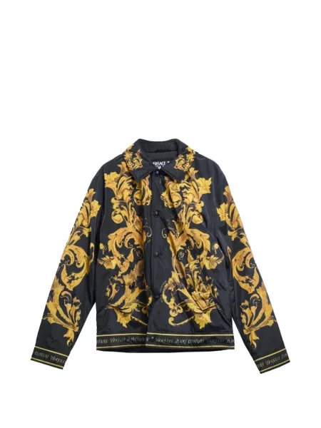 Geacă de blugi Versace Jeans Couture cu imagine negru