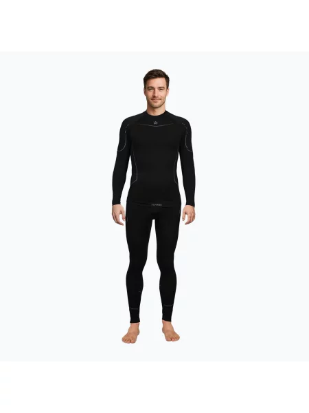 Set de lenjerie termoactivă pentru bărbați Alpinus Lakdah Set black negru