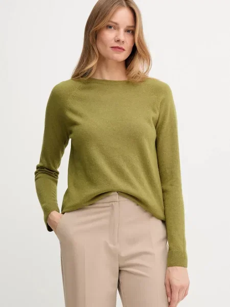 Пуловер с вълна United Colors of Benetton сиво