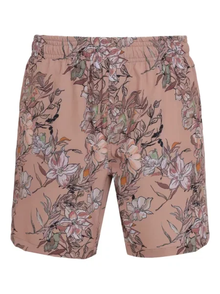 Květinový spodní díl plavek Amir Slama s potiskem hnědý